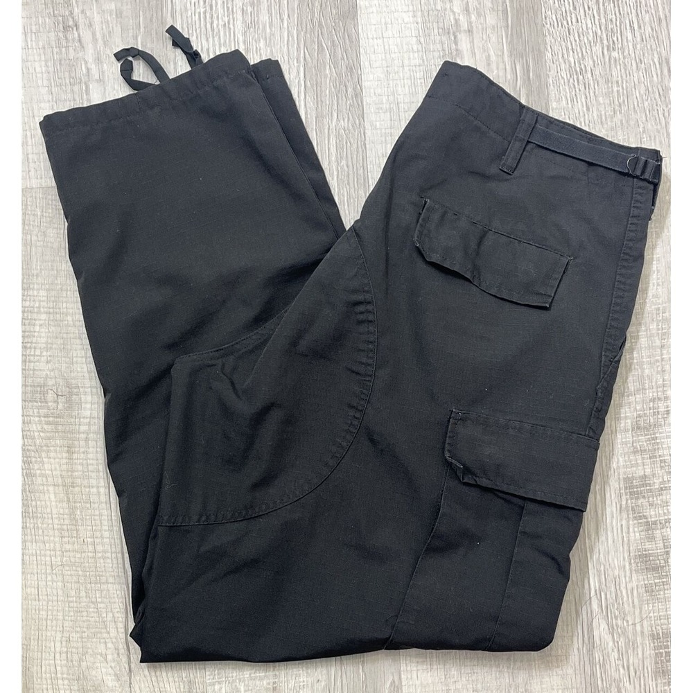 Tru Spec Men's Carpenter Pants Black Large Regular Waist Size 35-39"